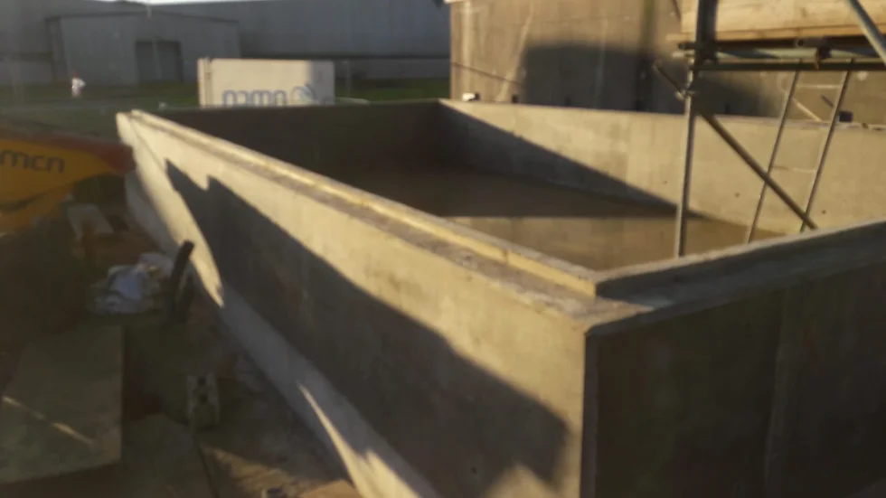 Loftsome bridge water treatment - Bunded slabs